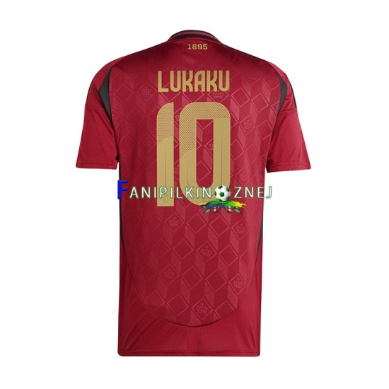 Koszulka Reprezentacji Belgii Romelu Lukaku 10 ME 2024 Domowa Krótkie Rękawy ,Męska