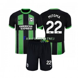 Koszulka Brighton Hove Albion Mitoma 22 2023-2024 Wyjazdowa Krótkie Rękawy ,Dziecięca