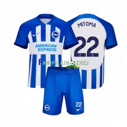 Koszulka Brighton Hove Albion Mitoma 22 2023-2024 Domowa Krótkie Rękawy ,Dziecięca
