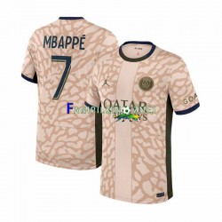 Koszulka Paris Saint-Germain Mbappé 7 2023-2024 Czwarty Krótkie Rękawy ,Męska