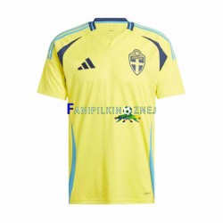 Koszulka Reprezentacji Szwecji 2024 Domowa Krótkie Rękawy ,Męska