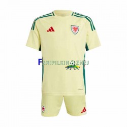 Koszulka Reprezentacji Walii 2024 Wyjazdowa Krótkie Rękawy ,Dziecięca