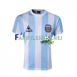 Koszulka Reprezentacji Argentyny 1986 Retro Domowa Krótkie Rękawy ,Męska