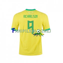 Koszulka Reprezentacji Brazylii RICHARLISON 9 2022 Domowa Krótkie Rękawy ,Męska