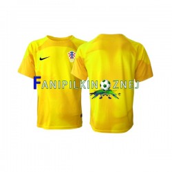 Koszulka Reprezentacji Chorwacji Bramkarska Mistrzostwa Świata 2022 Domowa Krótkie Rękawy ,Męska