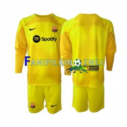 Koszulka FC Barcelona Bramkarska 2022-2023 Czwarty Długie Rękawy ,Dziecięca