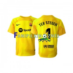 Koszulka FC Barcelona Ter Stegen 1 Bramkarska 2022-2023 Czwarty Krótkie Rękawy ,Męska