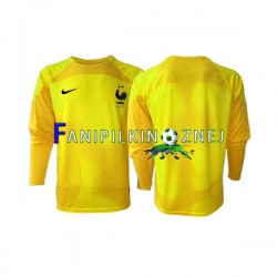 Koszulka Reprezentacji Francji Bramkarska Mistrzostwa Świata 2022 Trzeci Długie Rękawy ,Męska