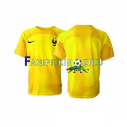 Koszulka Reprezentacji Francji Bramkarska Mistrzostwa Świata 2022 Trzeci Krótkie Rękawy ,Męska