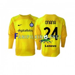Koszulka Inter Mediolan Andre Onana 24 Bramkarska 2022-2023 Wyjazdowa Długie Rękawy ,Męska