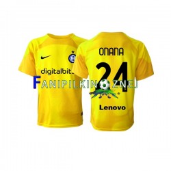 Koszulka Inter Mediolan Andre Onana 24 Bramkarska 2022-2023 Wyjazdowa Krótkie Rękawy ,Męska