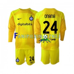 Koszulka Inter Mediolan Andre Onana 24 Bramkarska 2022-2023 Wyjazdowa Długie Rękawy ,Dziecięca