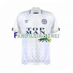 Koszulka Leeds United Retro 1989-1990 Domowa Krótkie Rękawy ,Męska