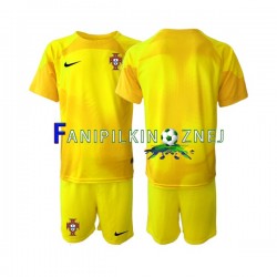 Koszulka Reprezentacji Portugalii Bramkarska Mistrzostwa Świata 2022 Domowa Krótkie Rękawy ,Dziecięca