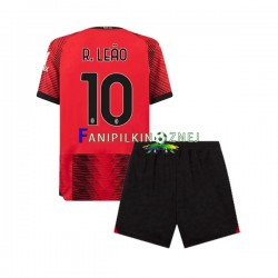 Koszulka AC Milan Rafael Leao 10 2023-2024 Domowa Krótkie Rękawy ,Dziecięca