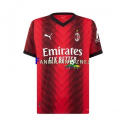 Koszulka AC Milan Rafael Leao 10 2023-2024 Domowa Krótkie Rękawy ,Męska