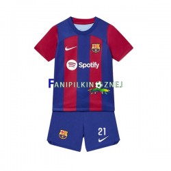 Koszulka FC Barcelona Frenkie de Jong 21 2023-2024 Domowa Krótkie Rękawy ,Dziecięca