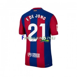 Koszulka FC Barcelona Frenkie de Jong 21 2023-2024 Domowa Krótkie Rękawy ,Męska