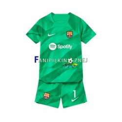 Koszulka FC Barcelona Ter Stegen 1 Bramkarska 2023-2024 Domowa Krótkie Rękawy ,Dziecięca