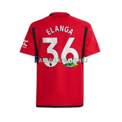 Koszulka Manchester United Anthony Elanga 36 2023-2024 Domowa Krótkie Rękawy ,Męska