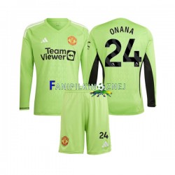 Koszulka Manchester United Andre Onana 24 Bramkarska 2023-2024 Domowa Długie Rękawy ,Dziecięca