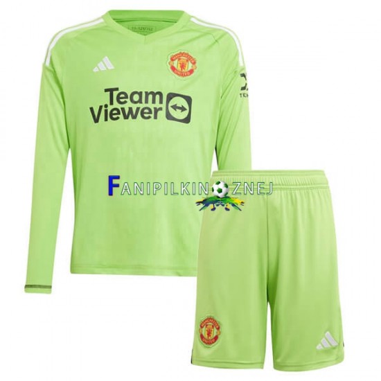 Koszulka Manchester United Bramkarska 2023-2024 Domowa Długie Rękawy ,Dziecięca Koszulka Manchester United Bramkarska 2023-2024 Domowa Długie Rękawy ,Dziecięca