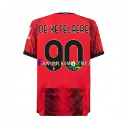 Koszulka AC Milan Charles De Ketelaere 90 2023-2024 Domowa Krótkie Rękawy ,Męska
