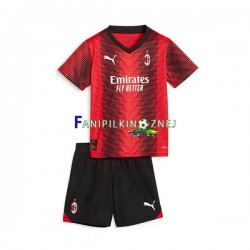 Koszulka AC Milan 2023-2024 Domowa Krótkie Rękawy ,Dziecięca