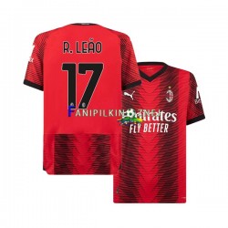 Koszulka AC Milan Rafael Leao 17 2023-2024 Domowa Krótkie Rękawy ,Męska