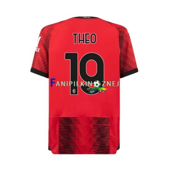 Koszulka AC Milan Theo Hernandez 19 2023-2024 Domowa Krótkie Rękawy ,Męska
