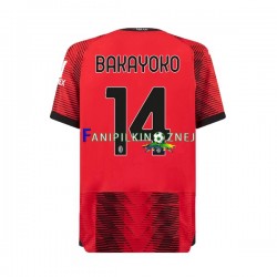 Koszulka AC Milan Tiemoue Bakayoko 14 2023-2024 Domowa Krótkie Rękawy ,Męska
