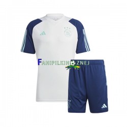 AFC Ajax Niebieski Biały Koszulka treningowa i szorty 2023-2024