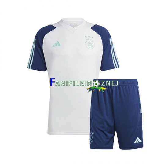 AFC Ajax Niebieski Biały Koszulka treningowa i szorty 2023-2024