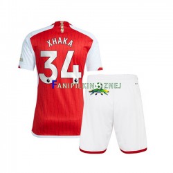 Koszulka Arsenal Xhaka 34 2023-2024 Domowa Krótkie Rękawy ,Dziecięca