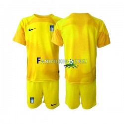 Koszulka Reprezentacji Grecji Bramkarska 2023 Domowa Krótkie Rękawy ,Dziecięca