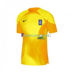 Koszulka Reprezentacji Grecji Bramkarska 2023 Domowa Krótkie Rękawy ,Męska