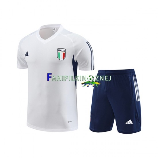 Reprezentacji Włoch Biały Koszulka treningowa i szorty 2023-2024