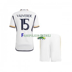 Koszulka Real Madryt Federico Valverde 15 2023-2024 Domowa Krótkie Rękawy ,Dziecięca
