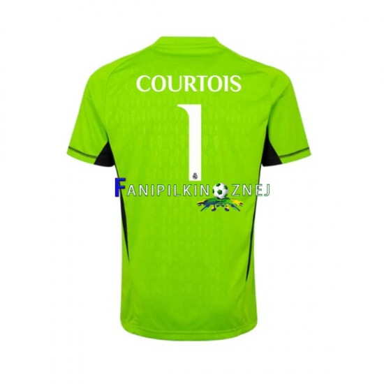 Koszulka Real Madryt Thibaut Courtois 1 Bramkarska 2023-2024 Domowa Krótkie Rękawy ,Męska
