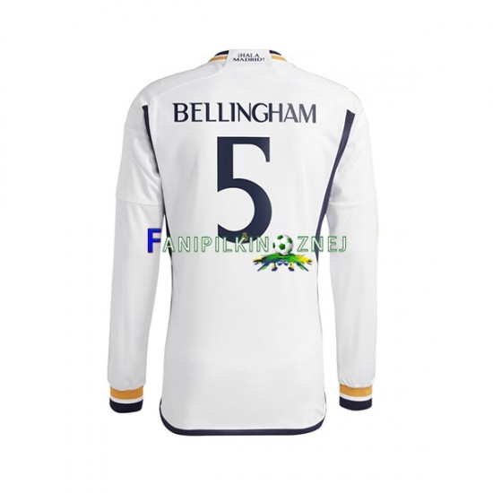 Koszulka Real Madryt Jude Bellingham 5 2023-2024 Domowa Długie Rękawy ,Męska