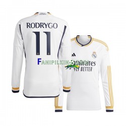 Koszulka Real Madryt Rodrygo Goes 11 2023-2024 Domowa Długie Rękawy ,Męska