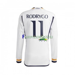 Koszulka Real Madryt Rodrygo Goes 11 2023-2024 Domowa Długie Rękawy ,Męska