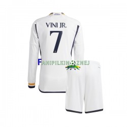 Koszulka Real Madryt Vinicius Junior 7 2023-2024 Domowa Długie Rękawy ,Dziecięca
