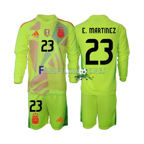 Koszulka Reprezentacji Argentyny Emiliano Martinez 23 Bramkarska 2024 Wyjazdowa Długie Rękawy ,Dziecięca