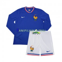 Koszulka Reprezentacji Francji ME 2024 Domowa Długie Rękawy ,Dziecięca