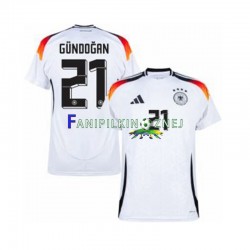 Koszulka Reprezentacji Niemiec Ilkay Gundogan 21 ME 2024 Domowa Krótkie Rękawy ,Męska