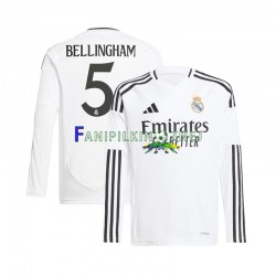 Koszulka Real Madryt Jude Bellingham 5 2024-2025 Domowa Długie Rękawy ,Męska