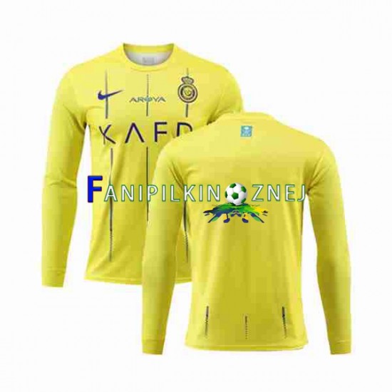 Koszulka Al-Nassr 2023-2024 Domowa Długie Rękawy ,Męska Koszulka Al-Nassr 2023-2024 Domowa Długie Rękawy ,Męska