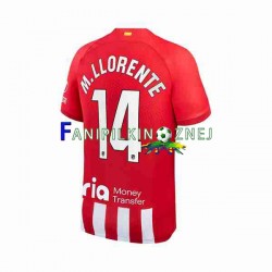 Koszulka Atlético Madryt 2 Marcos Llorente 14 2023-2024 Domowa Krótkie Rękawy ,Męska