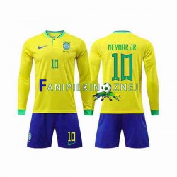 Koszulka Reprezentacji Brazylii Neymar Jr 10 Mistrzostwa Świata 2022 Domowa Długie Rękawy ,Dziecięca